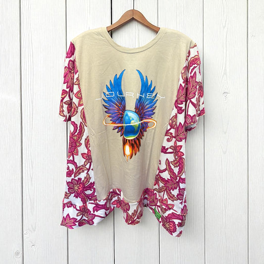Journey Upcycled Drop Sleeve Tee Fits a Small to XXL