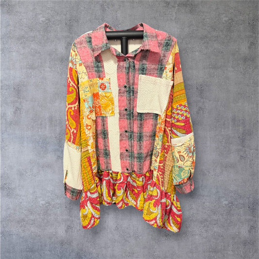 Abby Upcycled Vintage Kantha Dress/Long Shirt One Size Fits Most