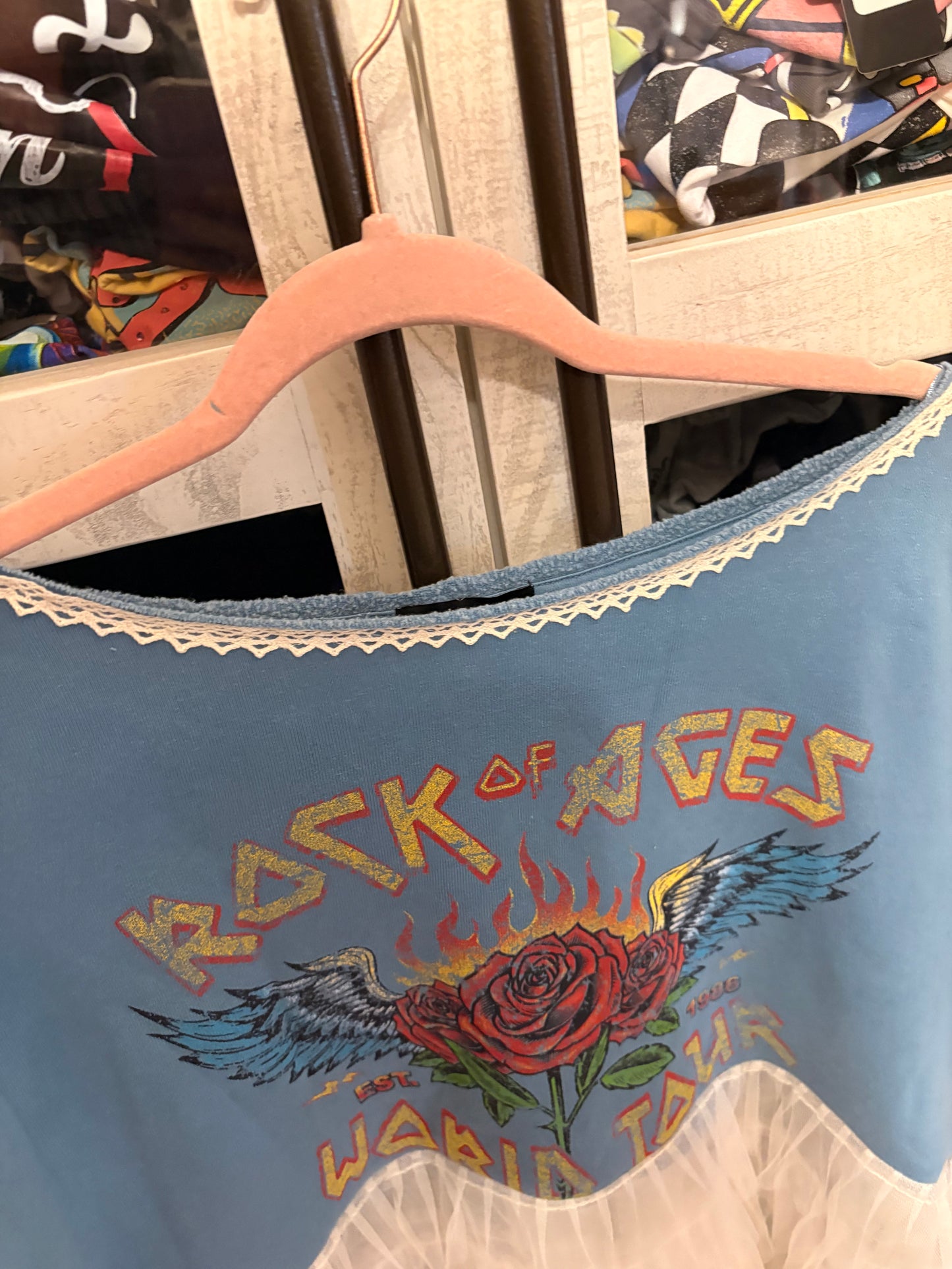 Rock of Ages Upcycled Rockstar Fairytale Dress One Size Fits a Large to XXL Oversized!