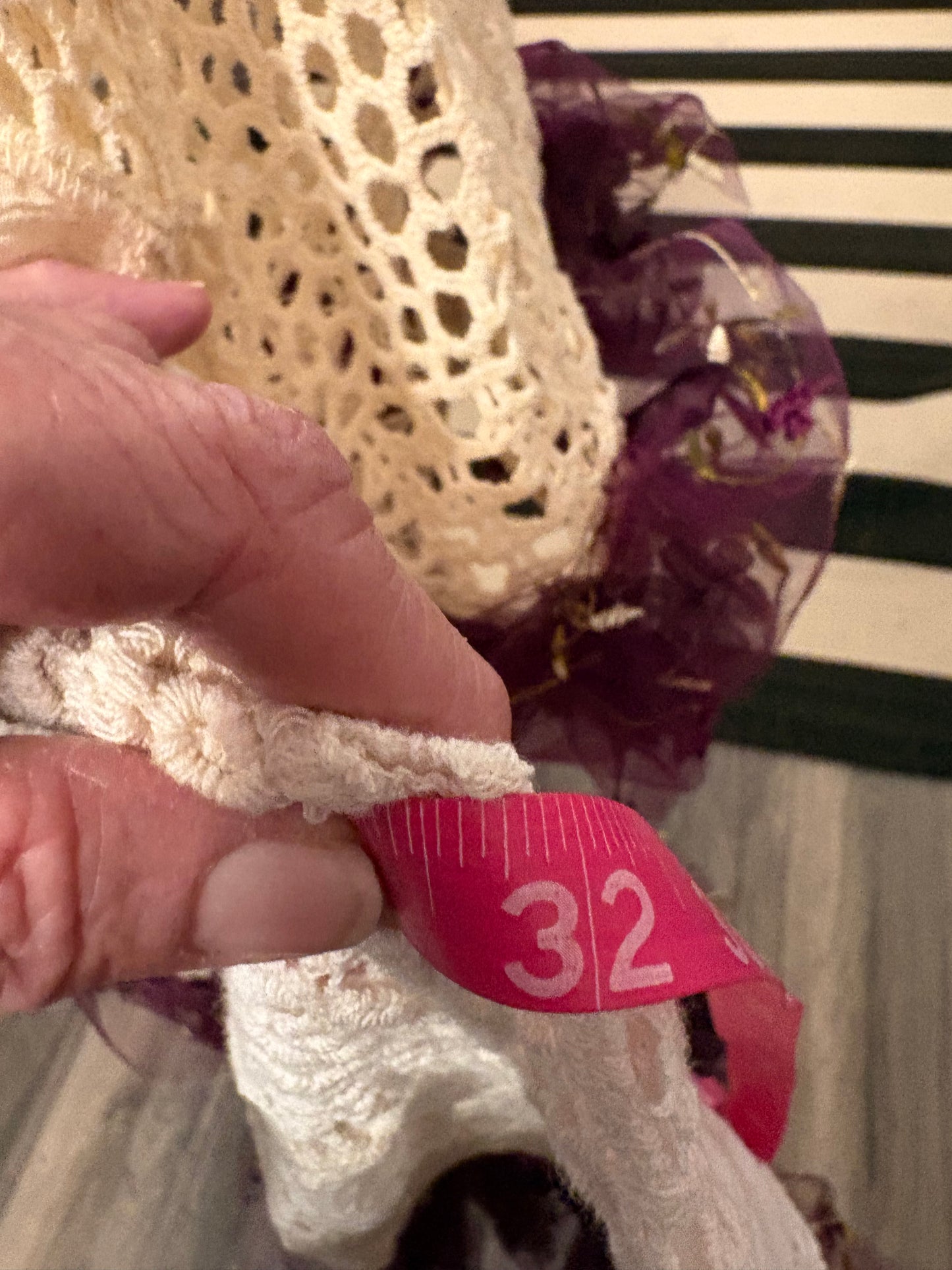 Violetta Upcycled Ballerina Crochet and Lace Top One Size Fits a Small to XL) 2-14