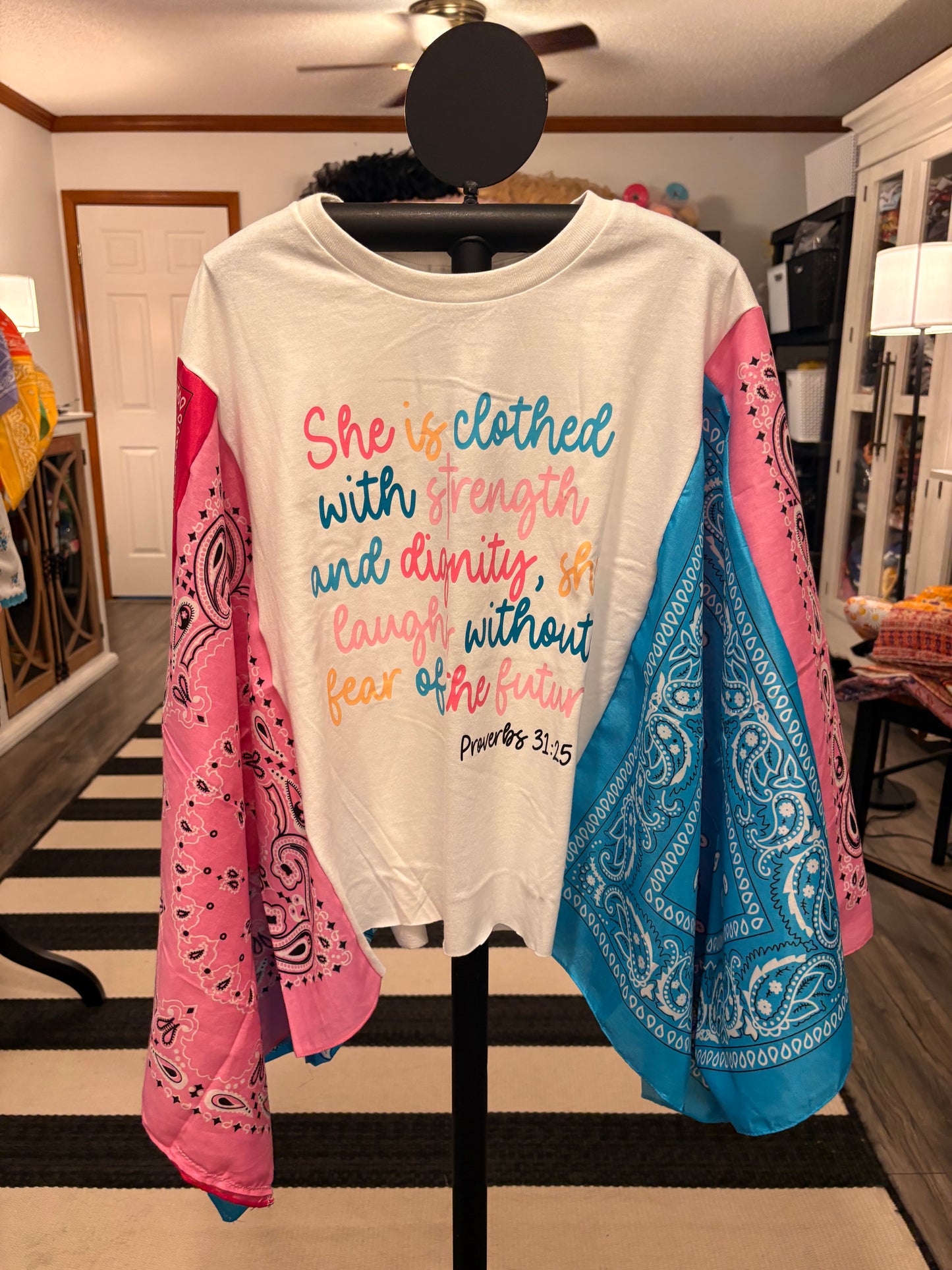 Proverbs 31 Bandana Poncho Tee Fits a Small to XL