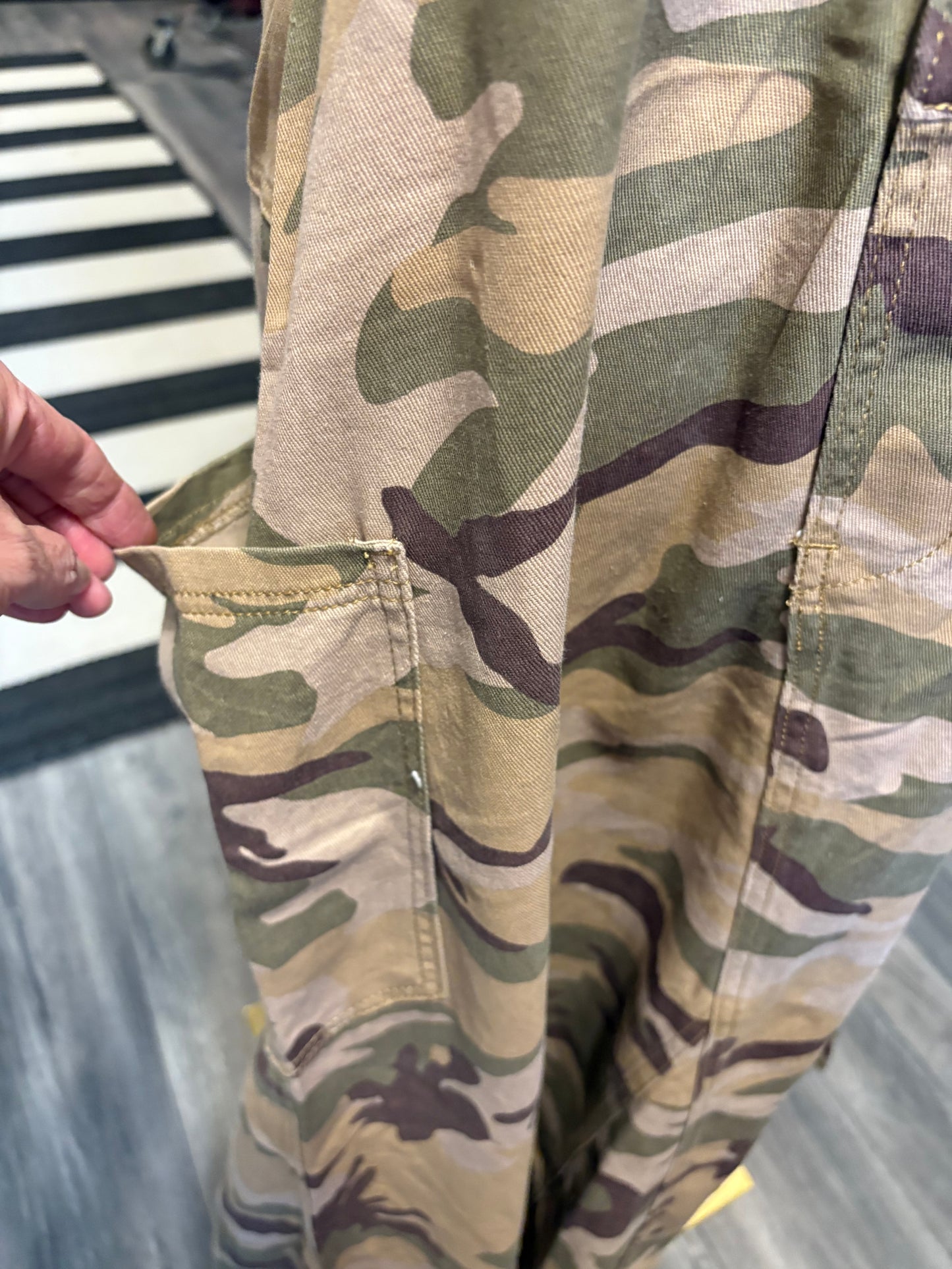 Beige Camo Overall Maxi Dress