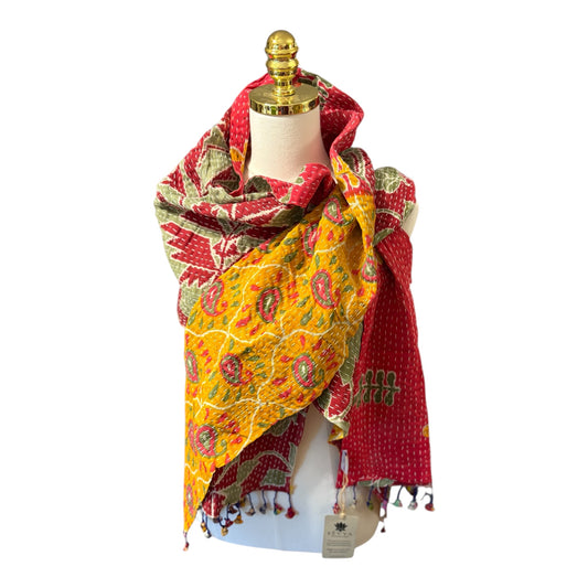 Linda Cotton Kantha Scarf