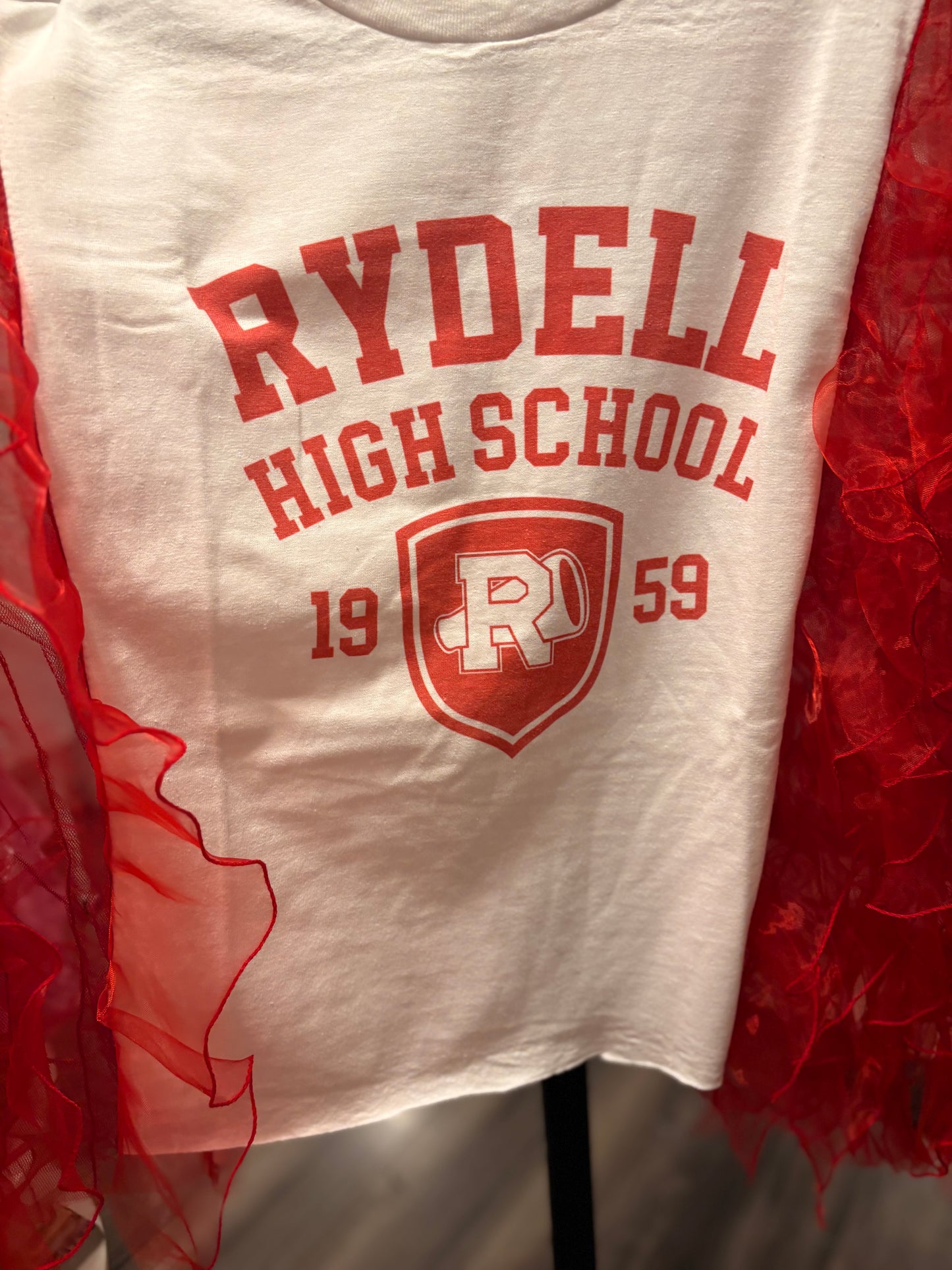 Rydell High Rockstar Ruffle Top One Size Fits a Small to XL