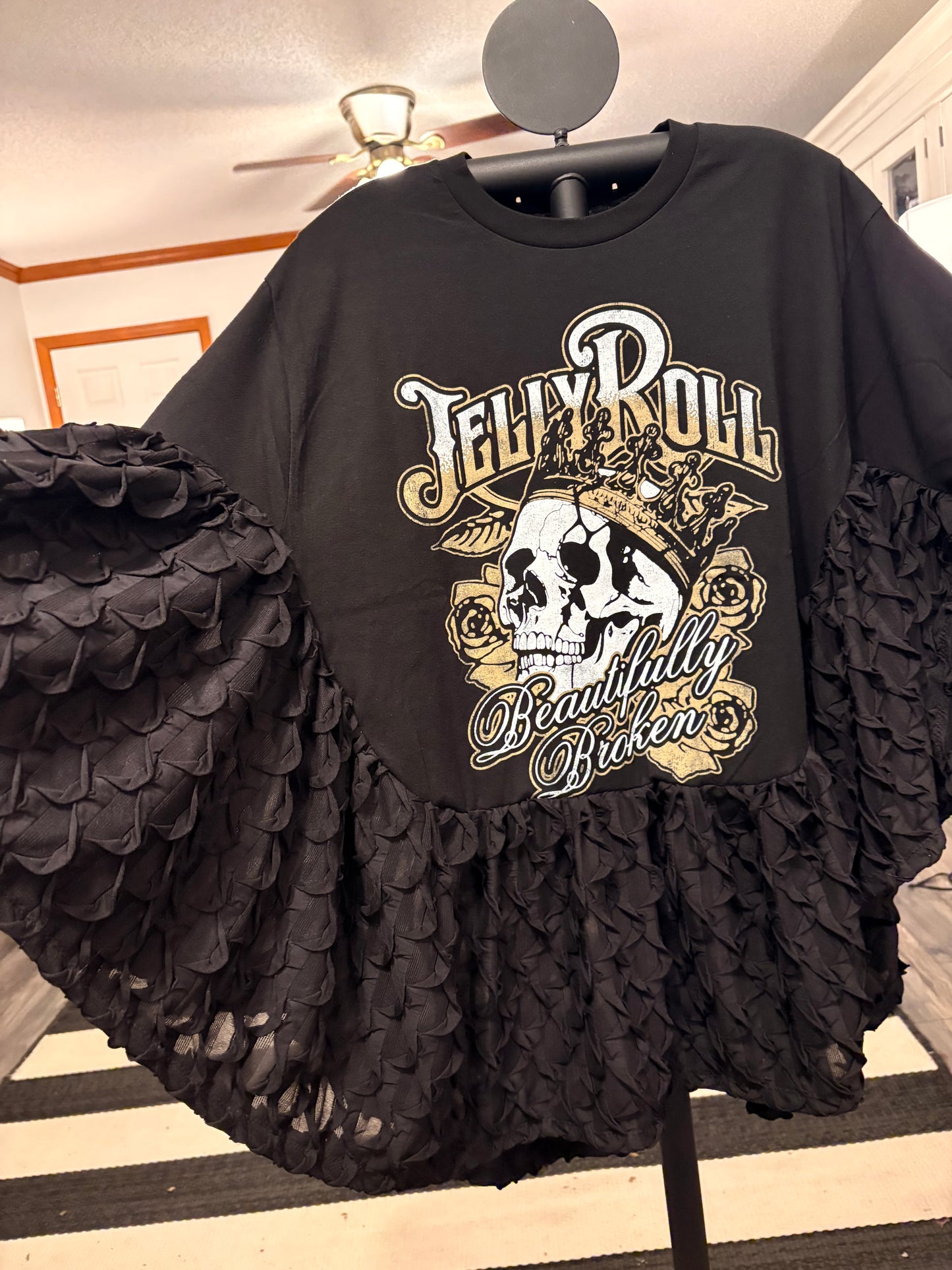 Beautifully Broken Rock Angel Poncho One Size Fits a Small to 3X Oversized