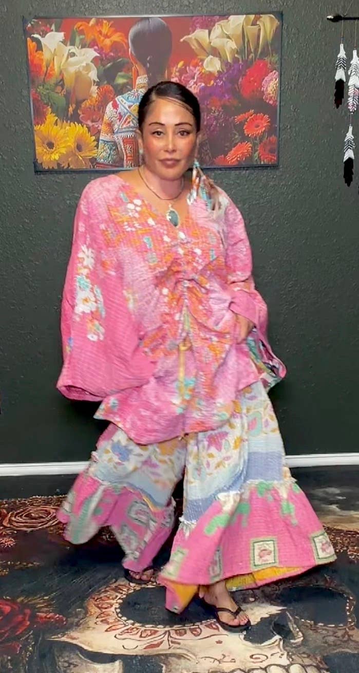 Moonflower Oasis Kantha Top (S-3X) 1000-01