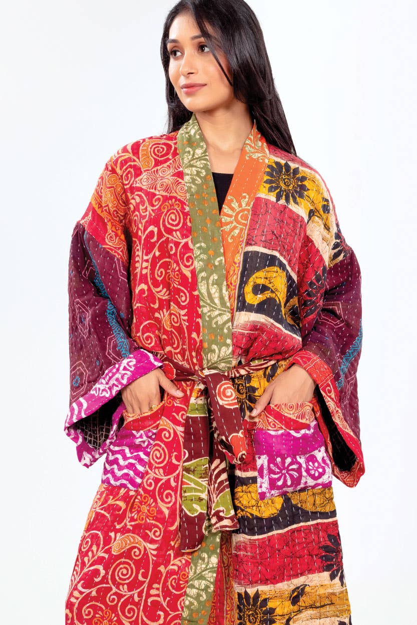 Sierra Kantha Kimono Robe