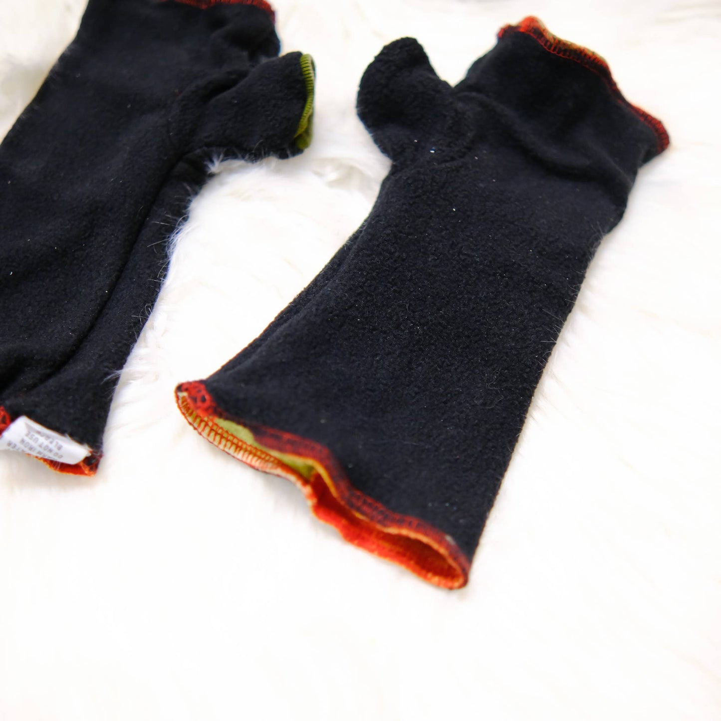 Funky Patchwork Fleece Lined Winter Hand Warmer: Green