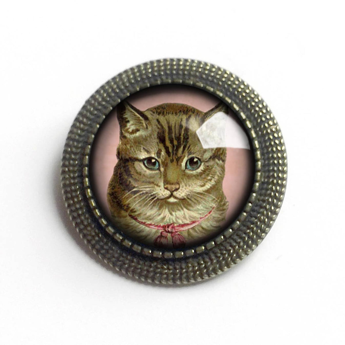 Best Friends Victorian Tabby Cat Brooch