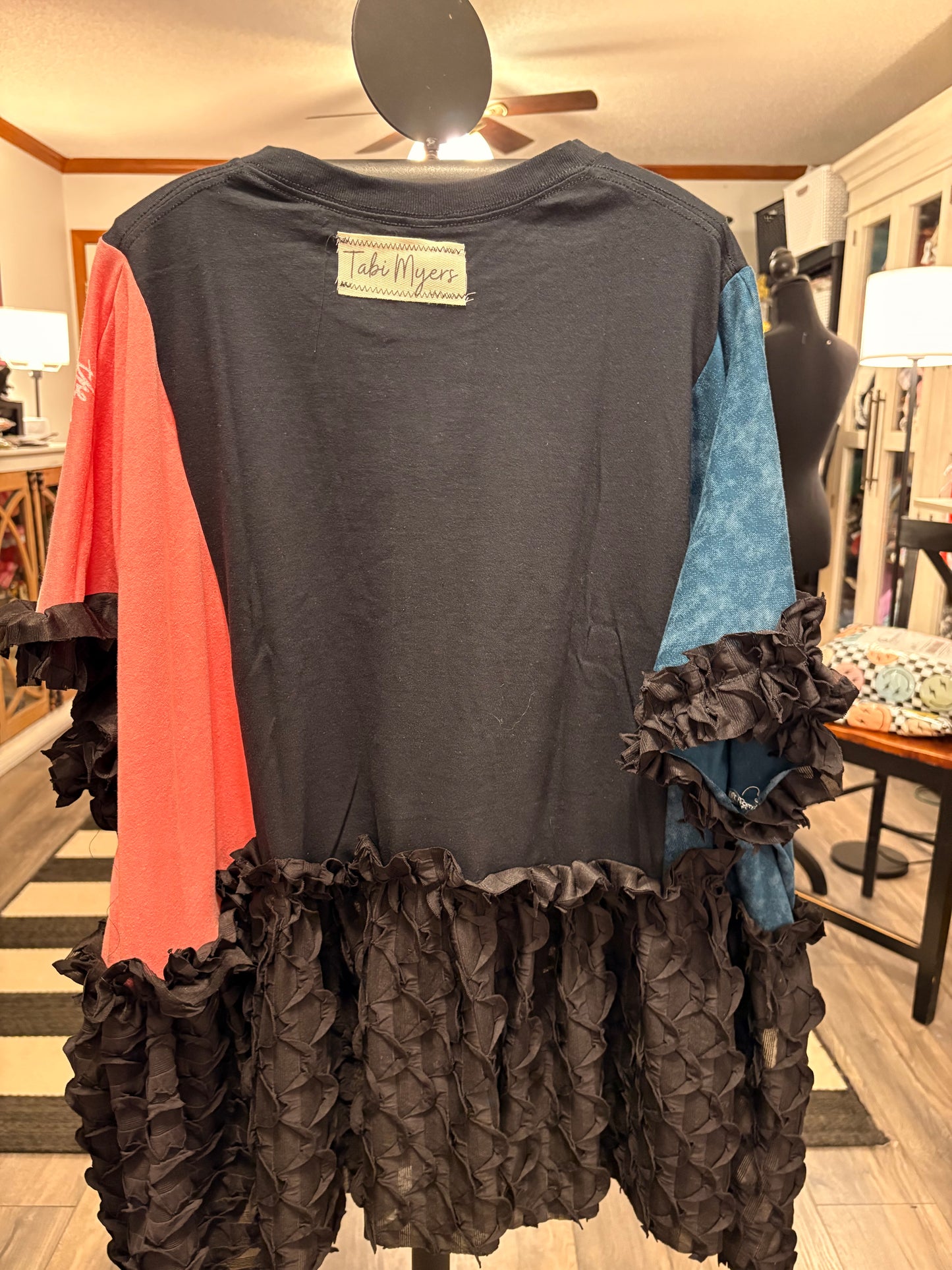 Classic Rock Upcycled Rockstar Fairytale Top One Size Fits a Small to 3X Super Oversized!