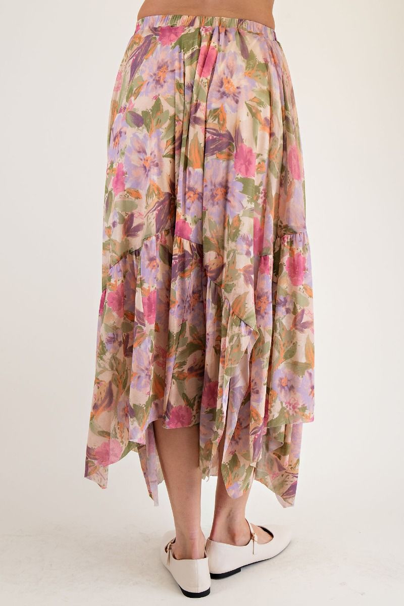 Lavender Ballerina Asymmetrical Skirt