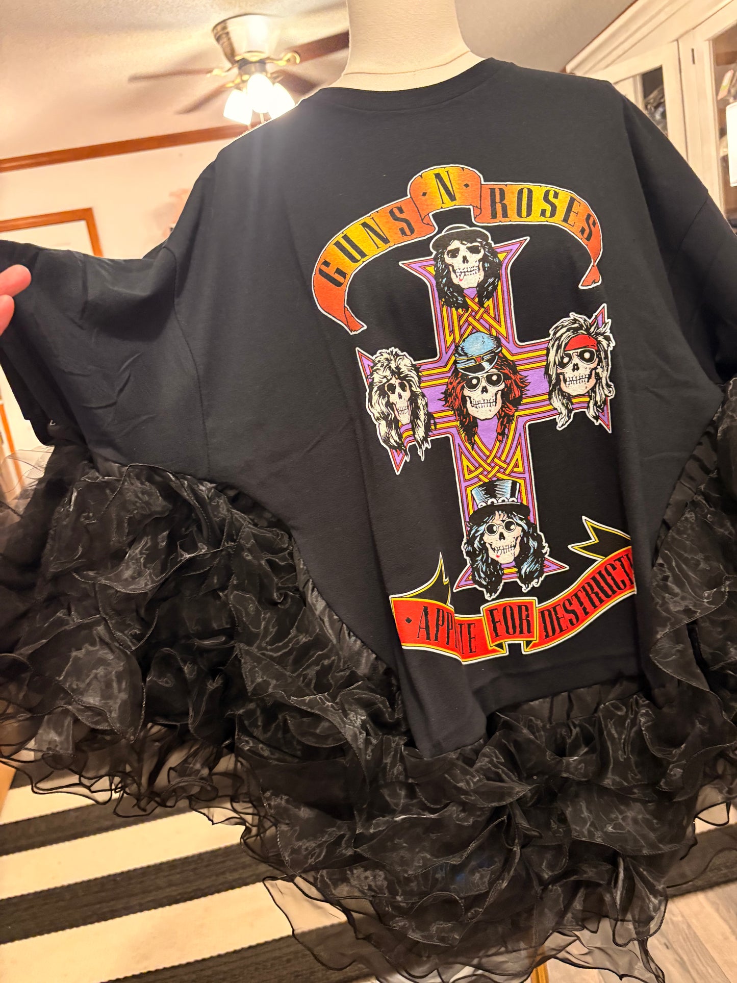 Appetite for Destruction Rock Angel Poncho One Size Fits up to 3X