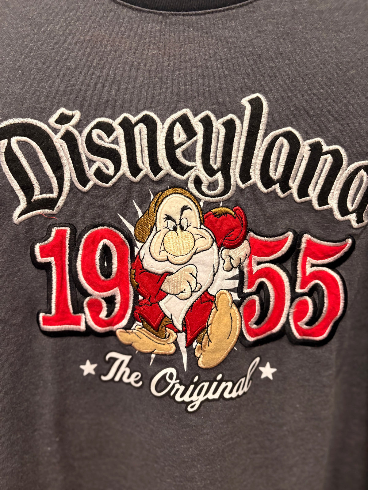 Happy Place Embroidered Glam Sleeve Tee Fits a XS to Medium