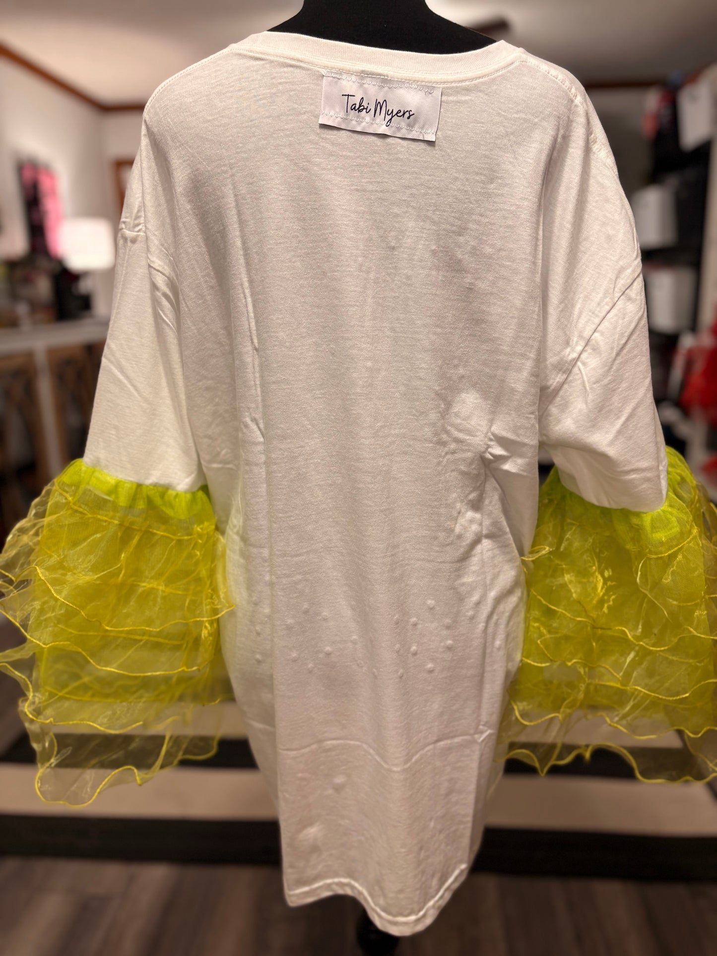 Poison Rockstar Ruffle Top One Size Fits a Small to XL