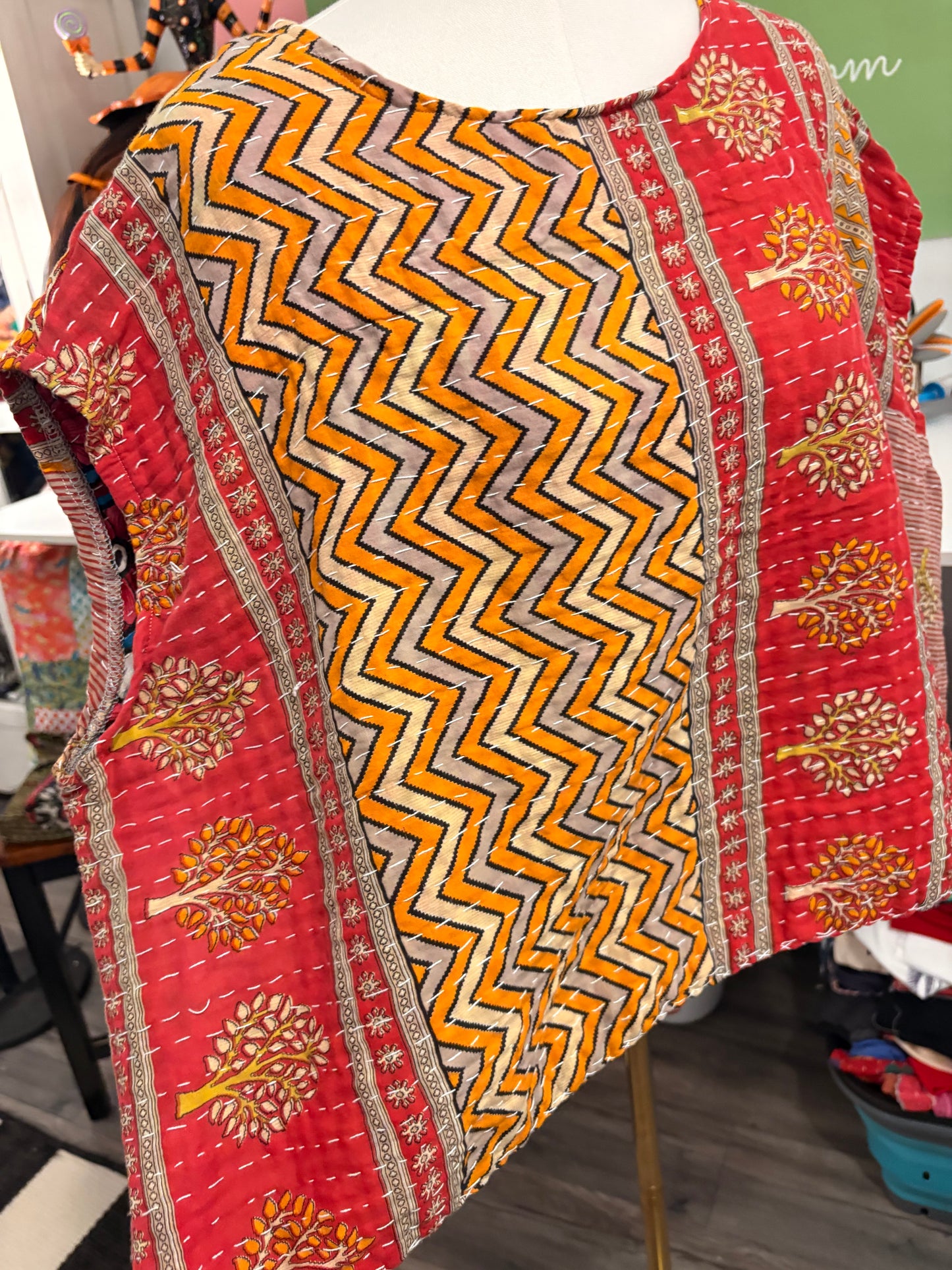 Ida Kantha Top One Size Fits a Small to XL 6-14
