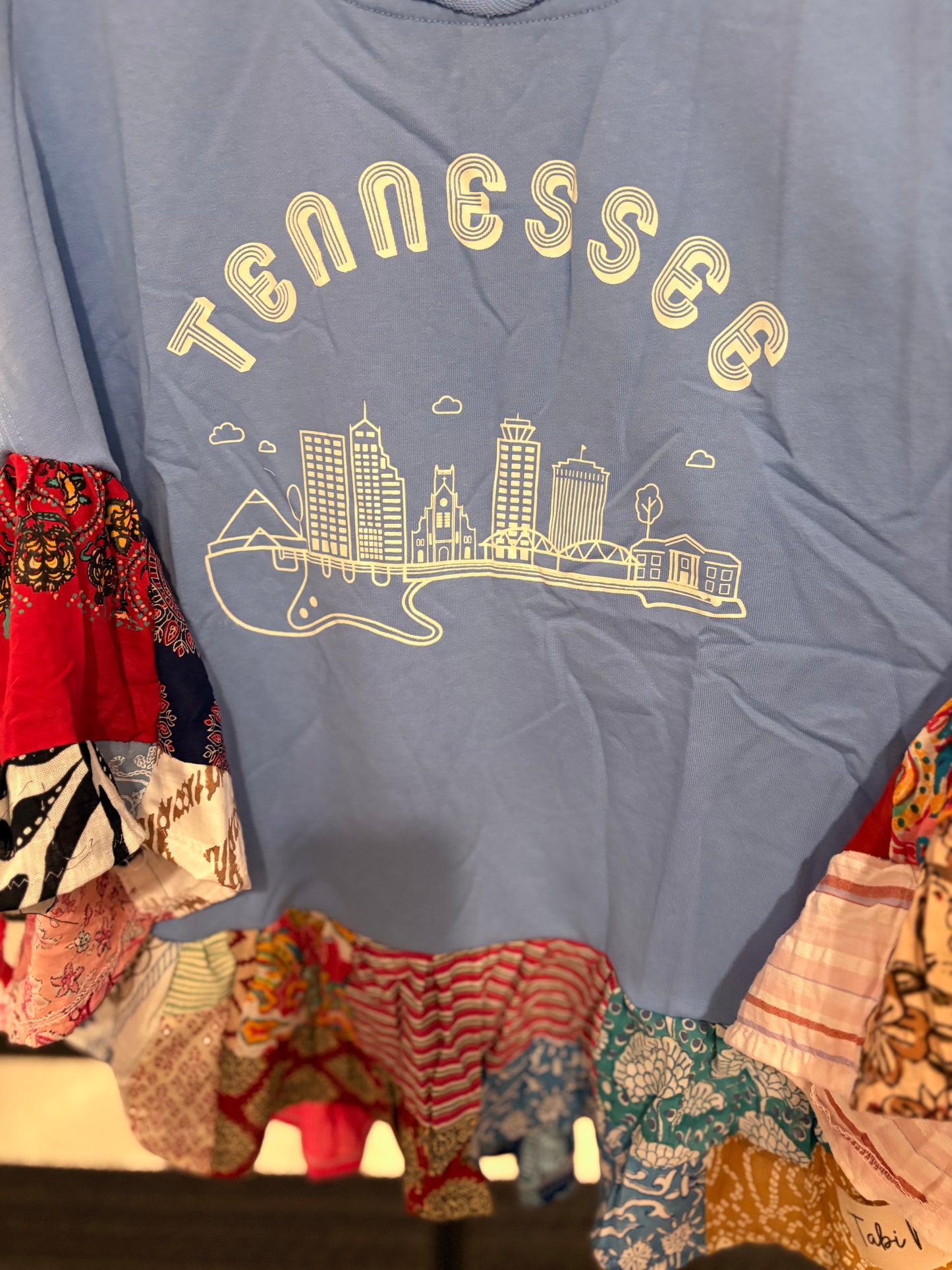 Tennessee Upcycled Butterfly Poncho One Size Fits a Small to XL