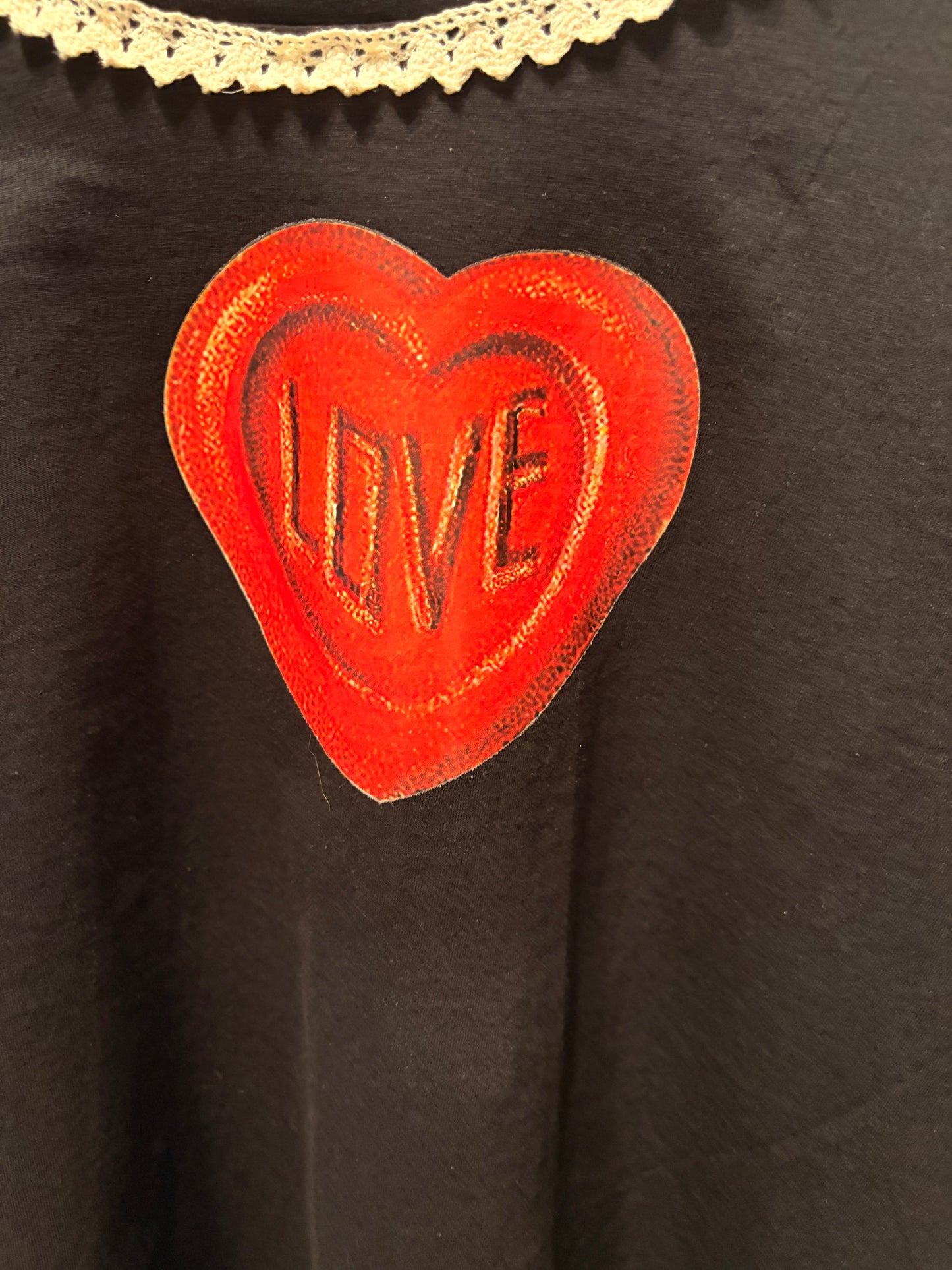 LOVE “Junk” Tee One Size Fits a Large to 3X Oversized