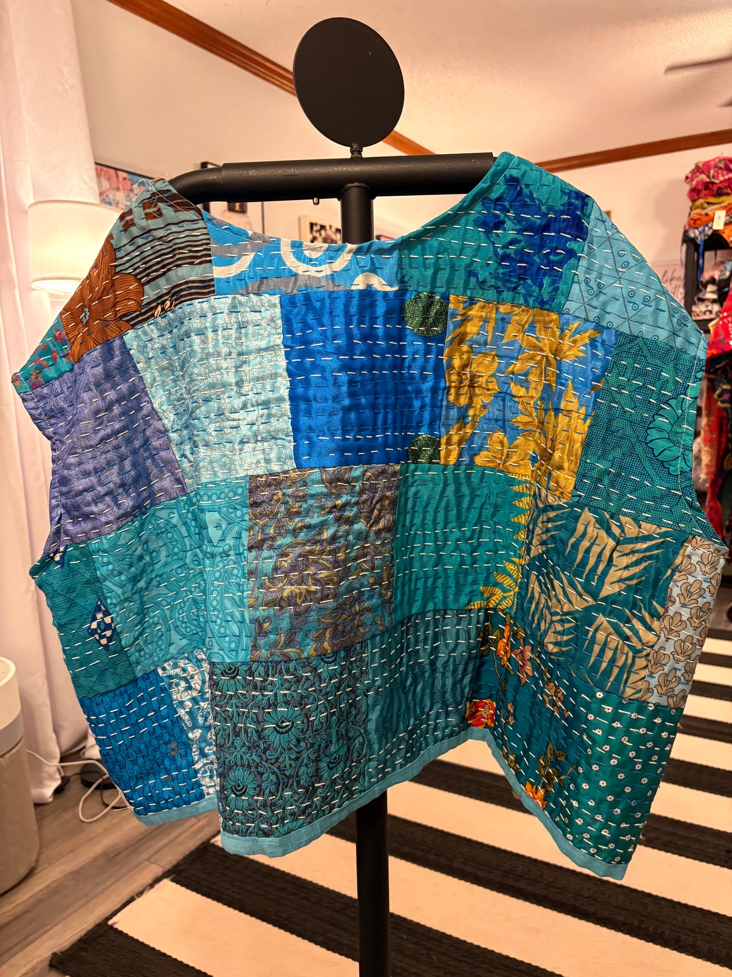 Blaire Kantha Top One Size Fits a Small to XXL