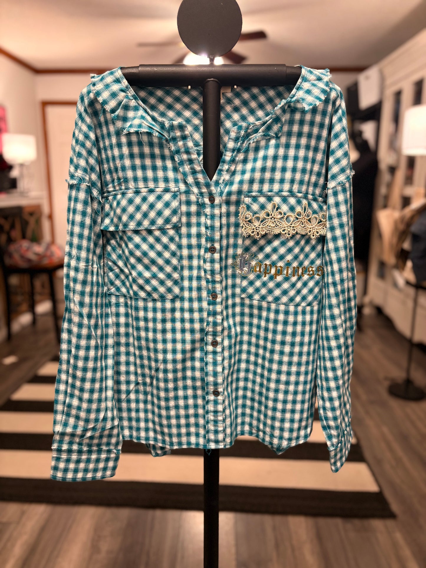 Petunia Bunny “Junk” Flannel Very Long Length One Size Fits an XXL-3X 16-20