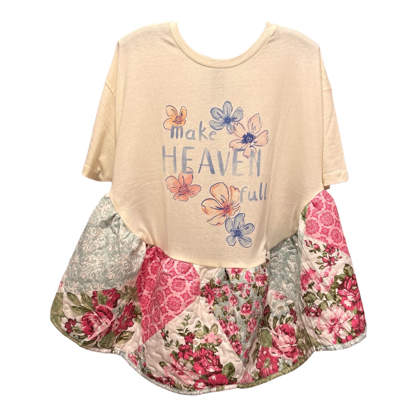 Crowded Quilted Rock Angel Poncho One Size Fits a Small to XXL (4-16) Oversized