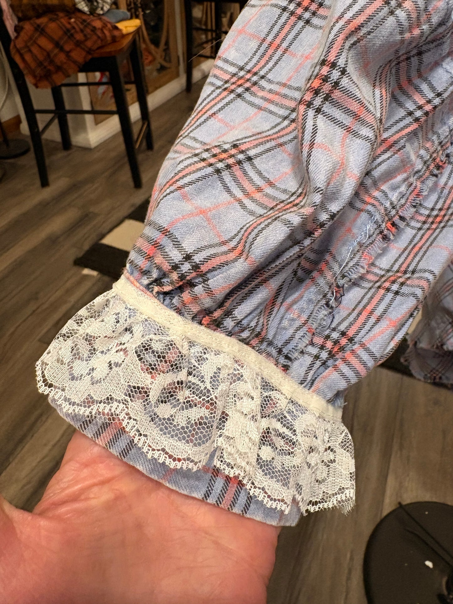 New Parisian  “Junk” Flannel Very Long Length One Size Fits an XXL-3X 16-20