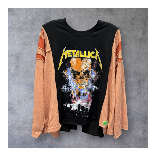 Metallica Drop Sleeve Tee One Size Fits A Small to Large Oversized