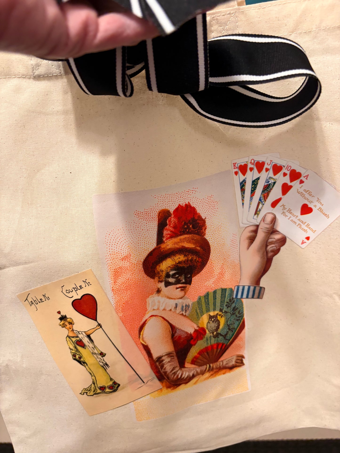 Queen of Hearts Junk Tote