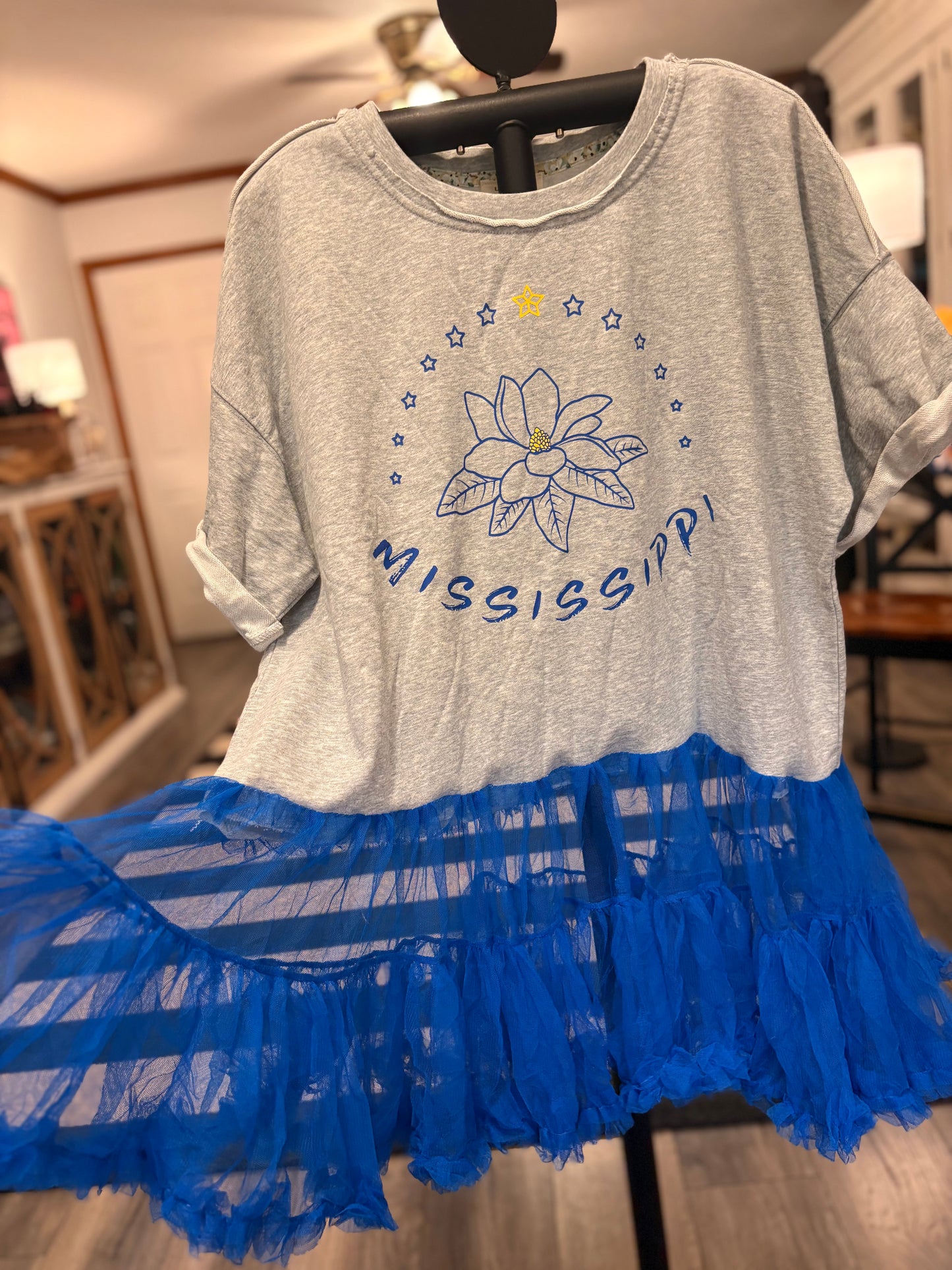 Mississippi Girl Upcycled Rockstar Dress One Size Fits a Small to XXL