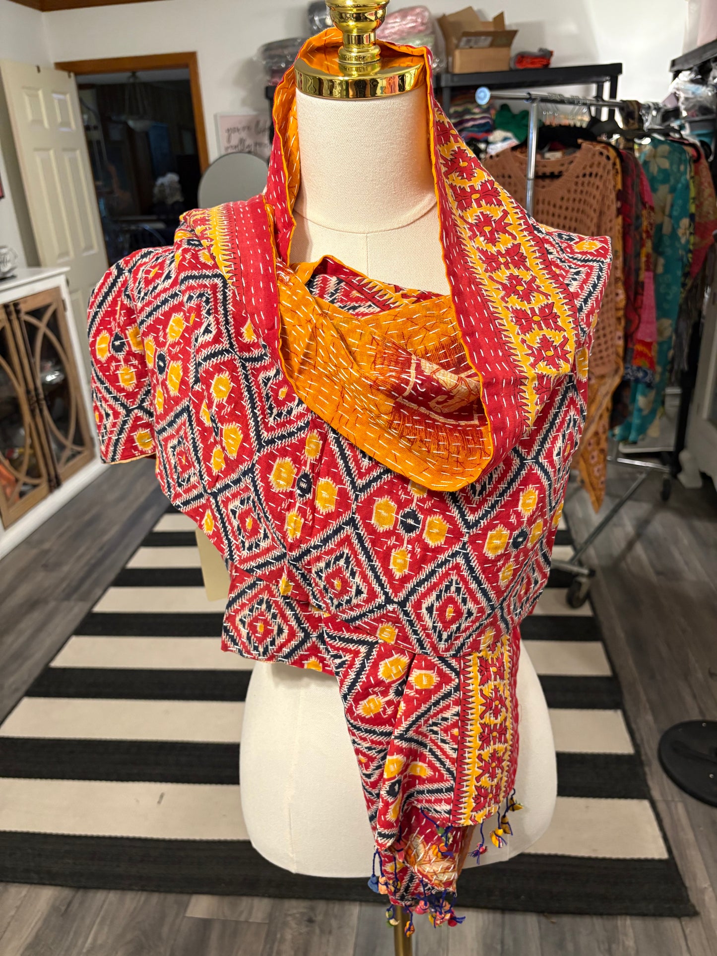 Robin Cotton Kantha Scarves