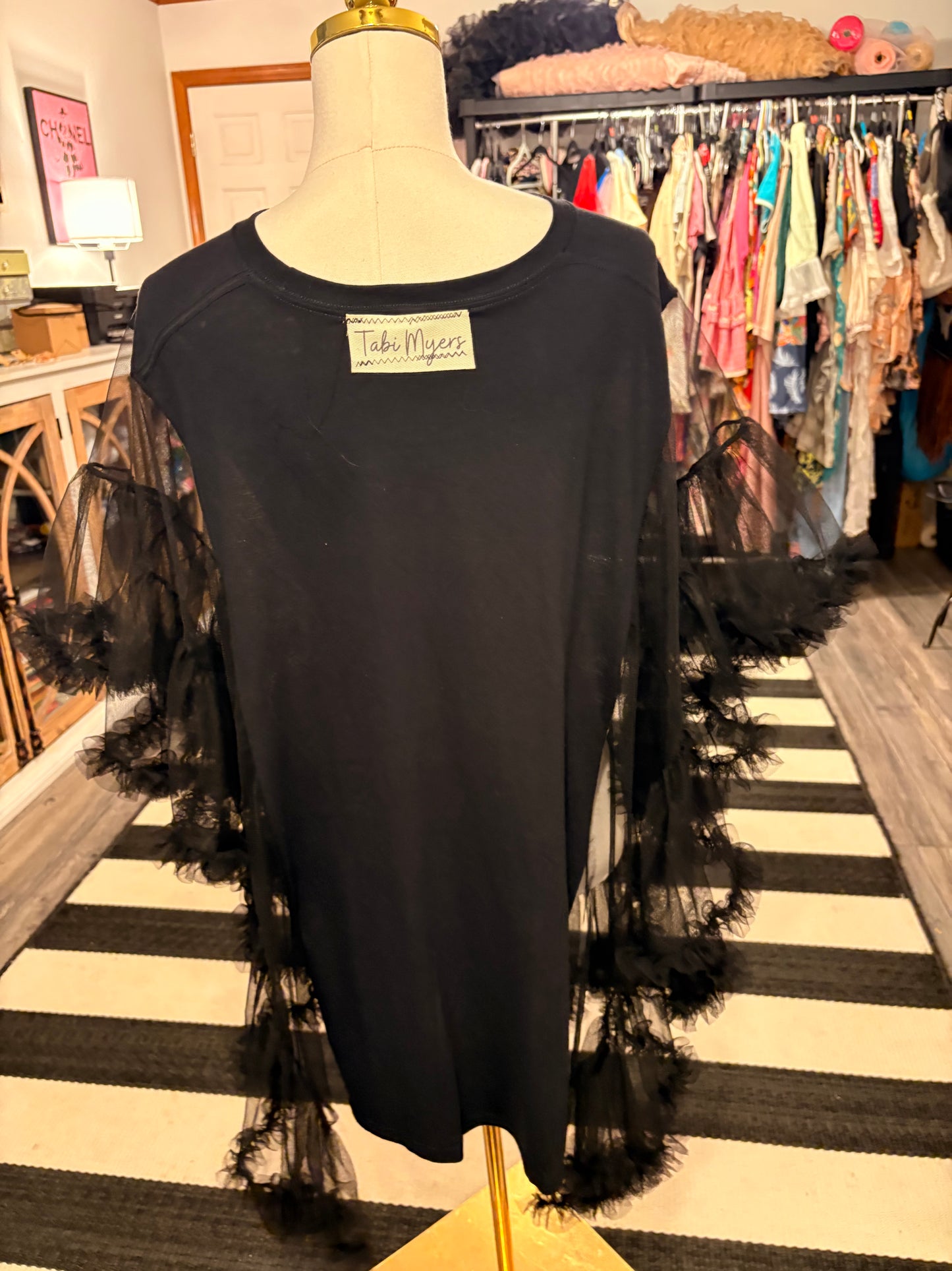 Hey Jude Upcycled Rockstar Poncho One Size Fits a Small to XL