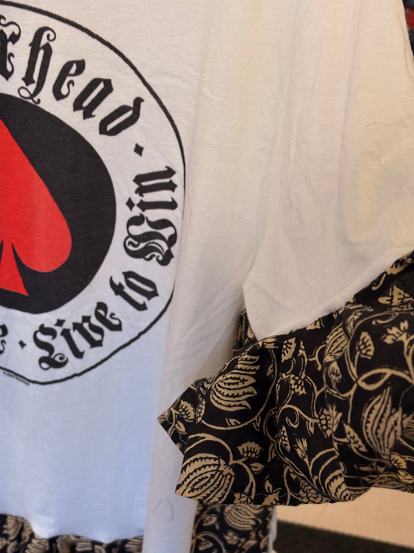 Born To Lose Ruffled Rockstar Dress One Size Fits a Small to XL Oversized