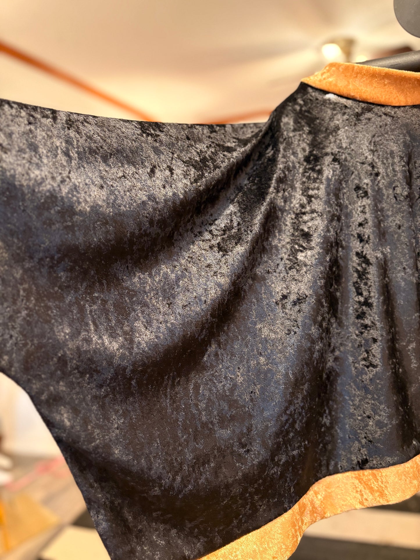 Midnight and Midas Crushed Velvet Tabi Top One Size Fits Small to XL