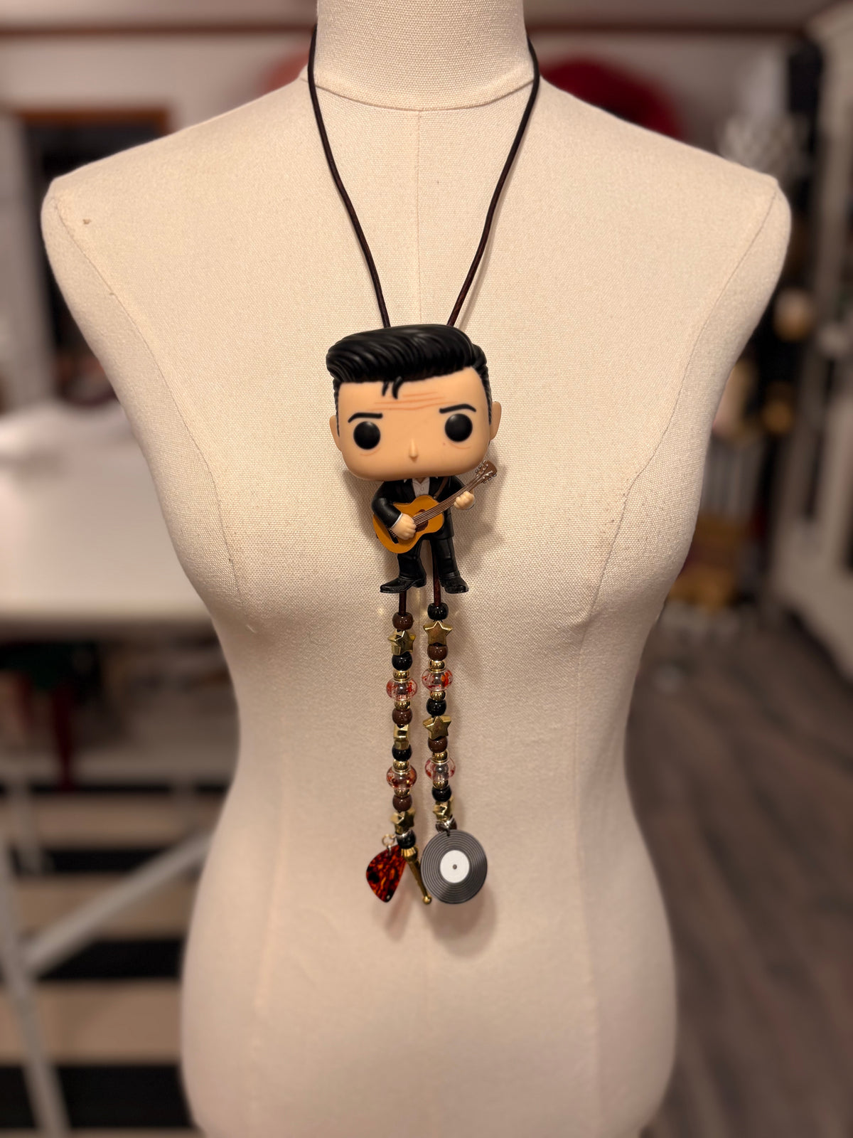 Man In Black Handmade Bolo Necklace