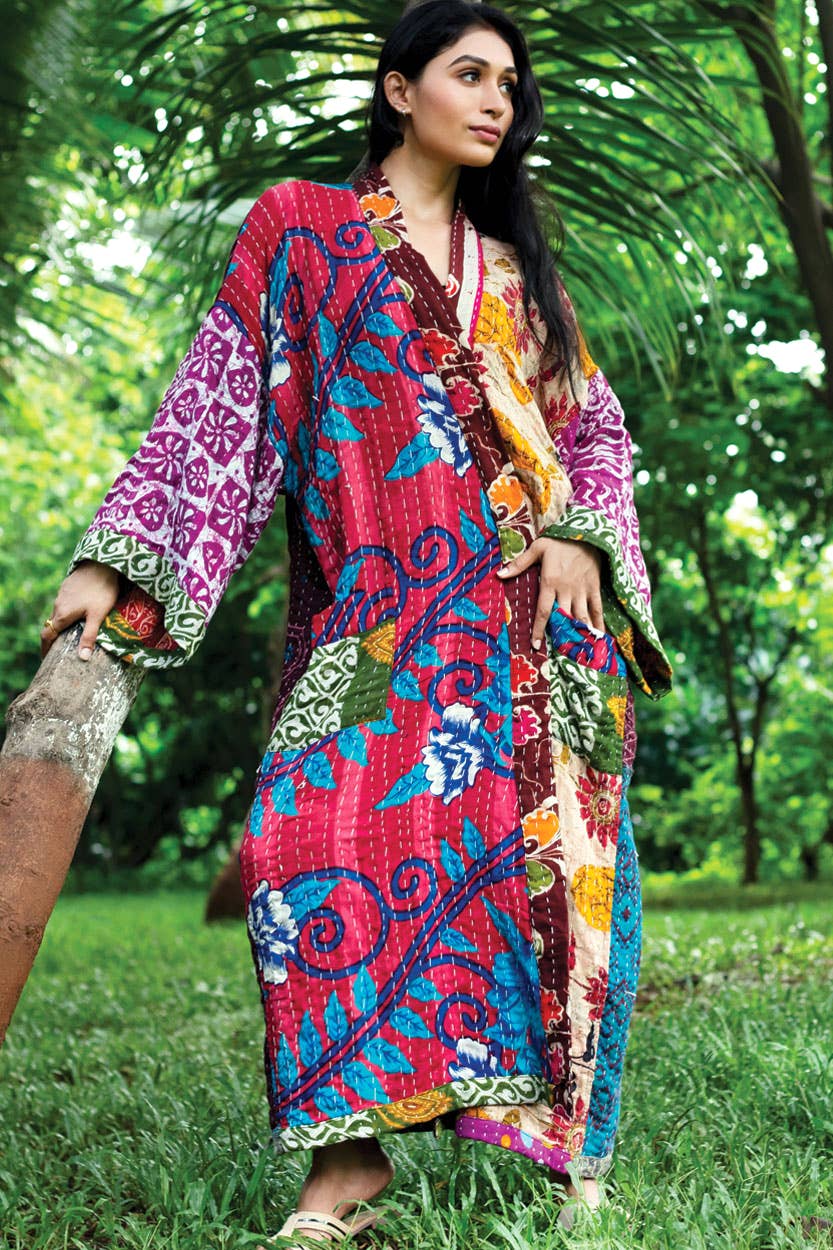 Sierra Kantha Kimono Robe