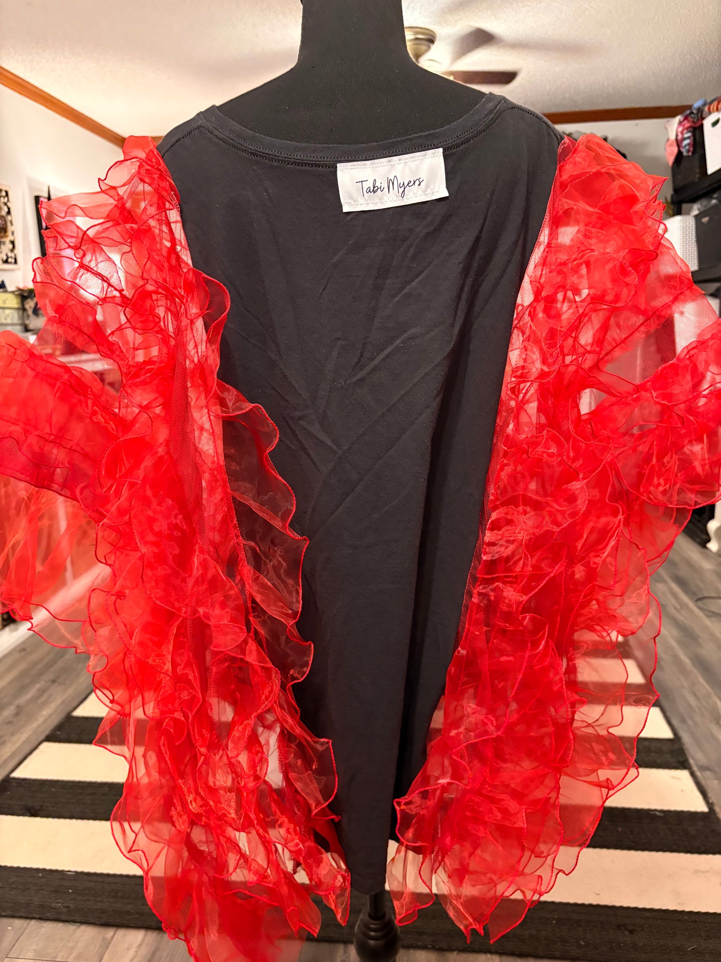 The Sweetest Witch Rockstar Ruffle Top One Size Fits a Small to XXL