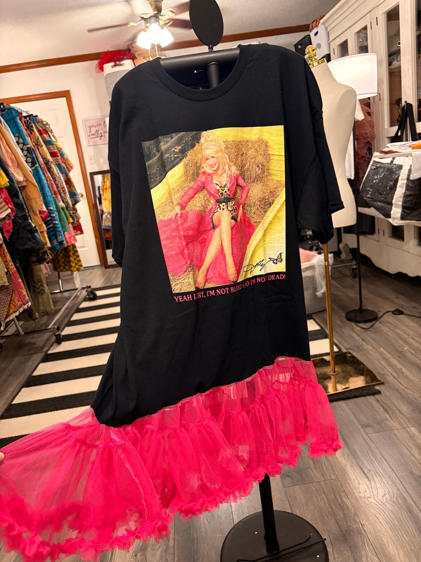 The Flirt Rockstar Ruffle Dress/Top One Size Fits a Small to XXL