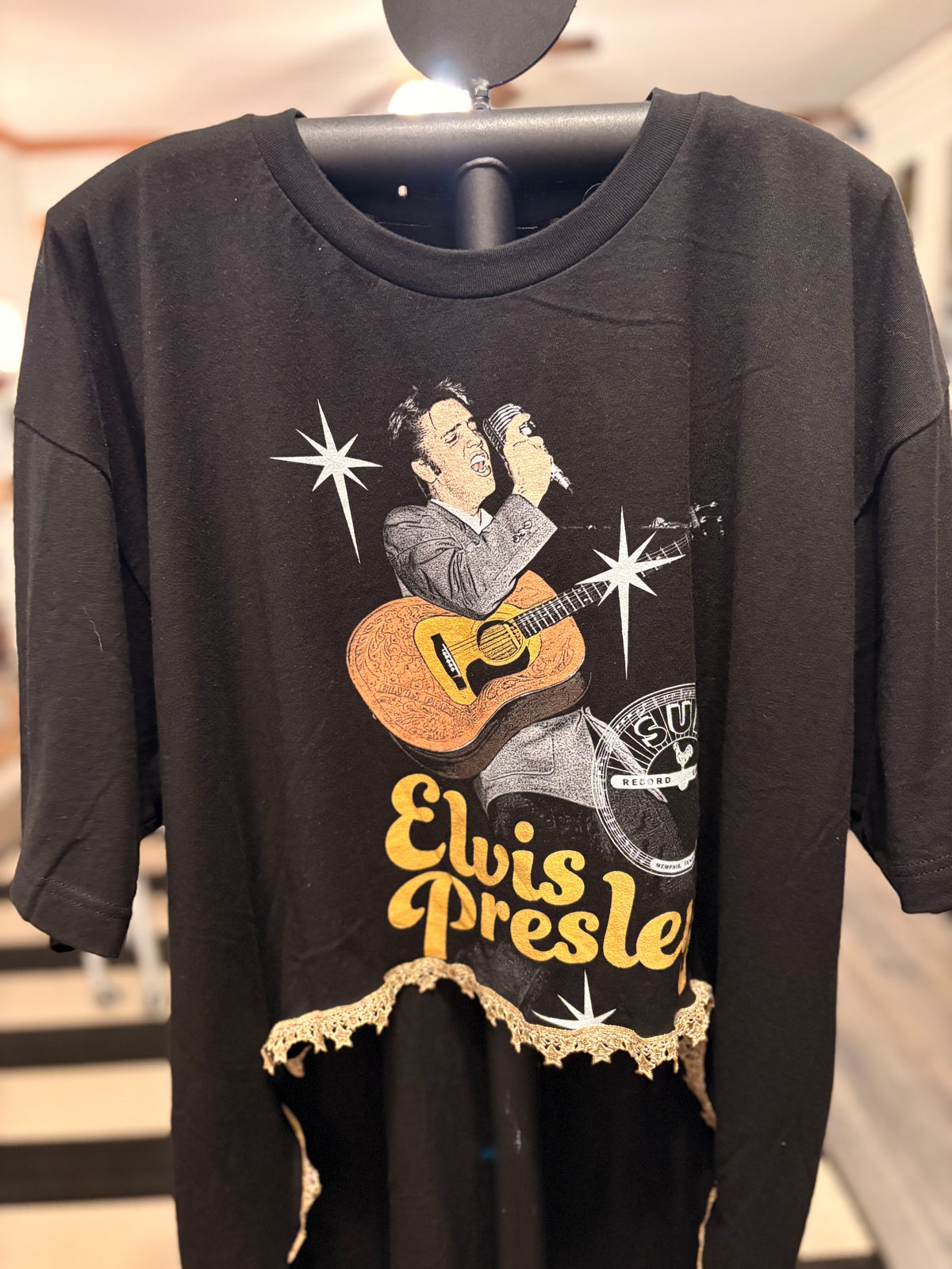 All Shook Up Hi/Lo Glam Tee One Size Fits a Small to XXL