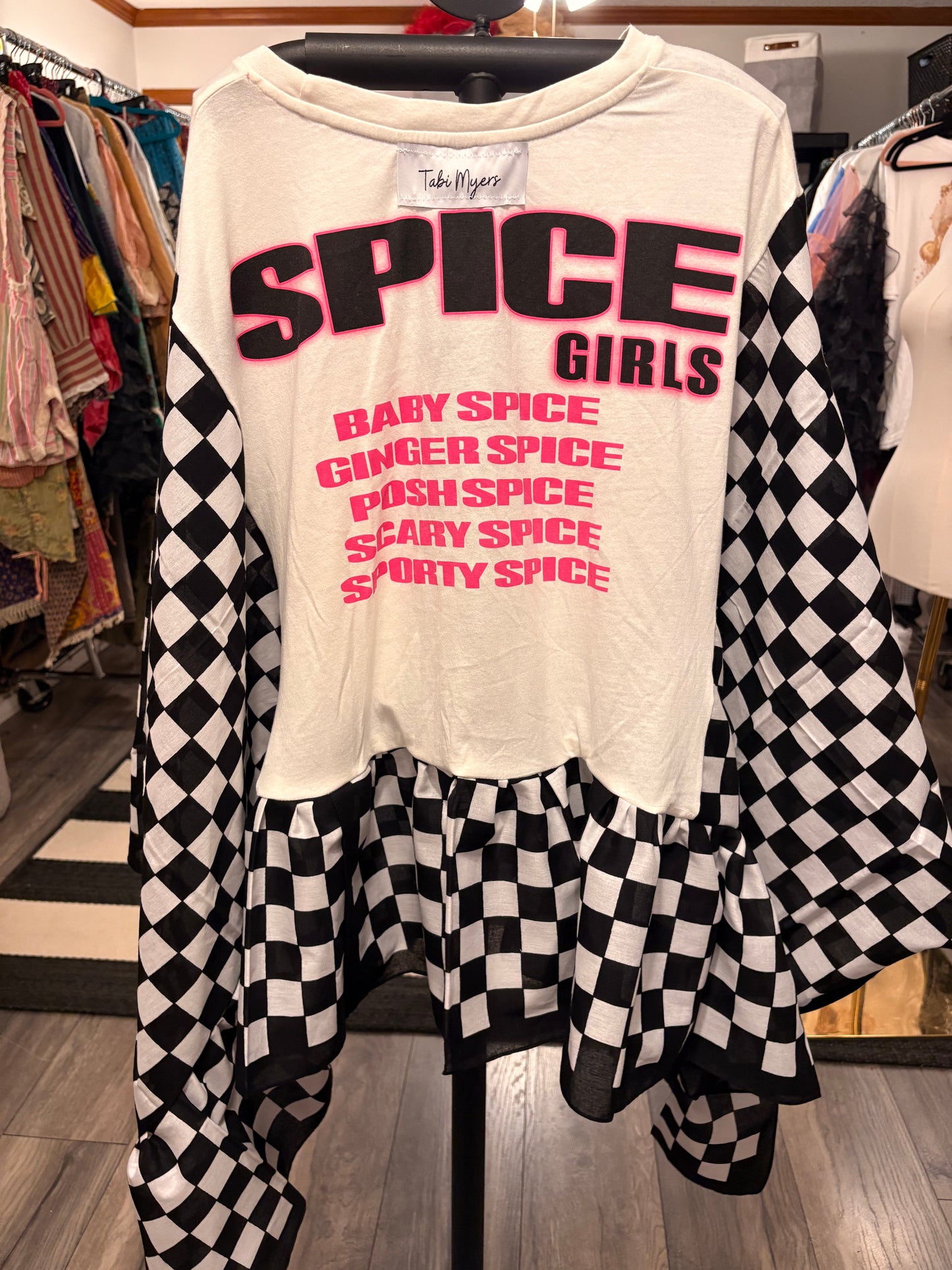 Spicey Bandana Ruffle Top One Size Fits a Small to 3X