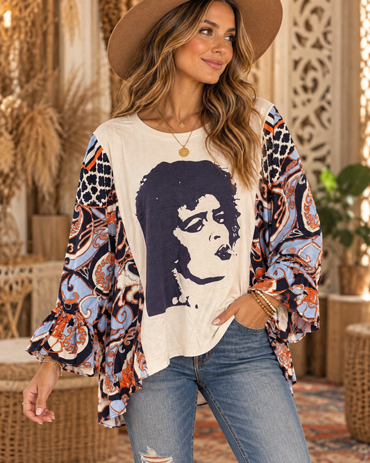 Spicy Curry Glam Tee One Size Fits a Small to XXL