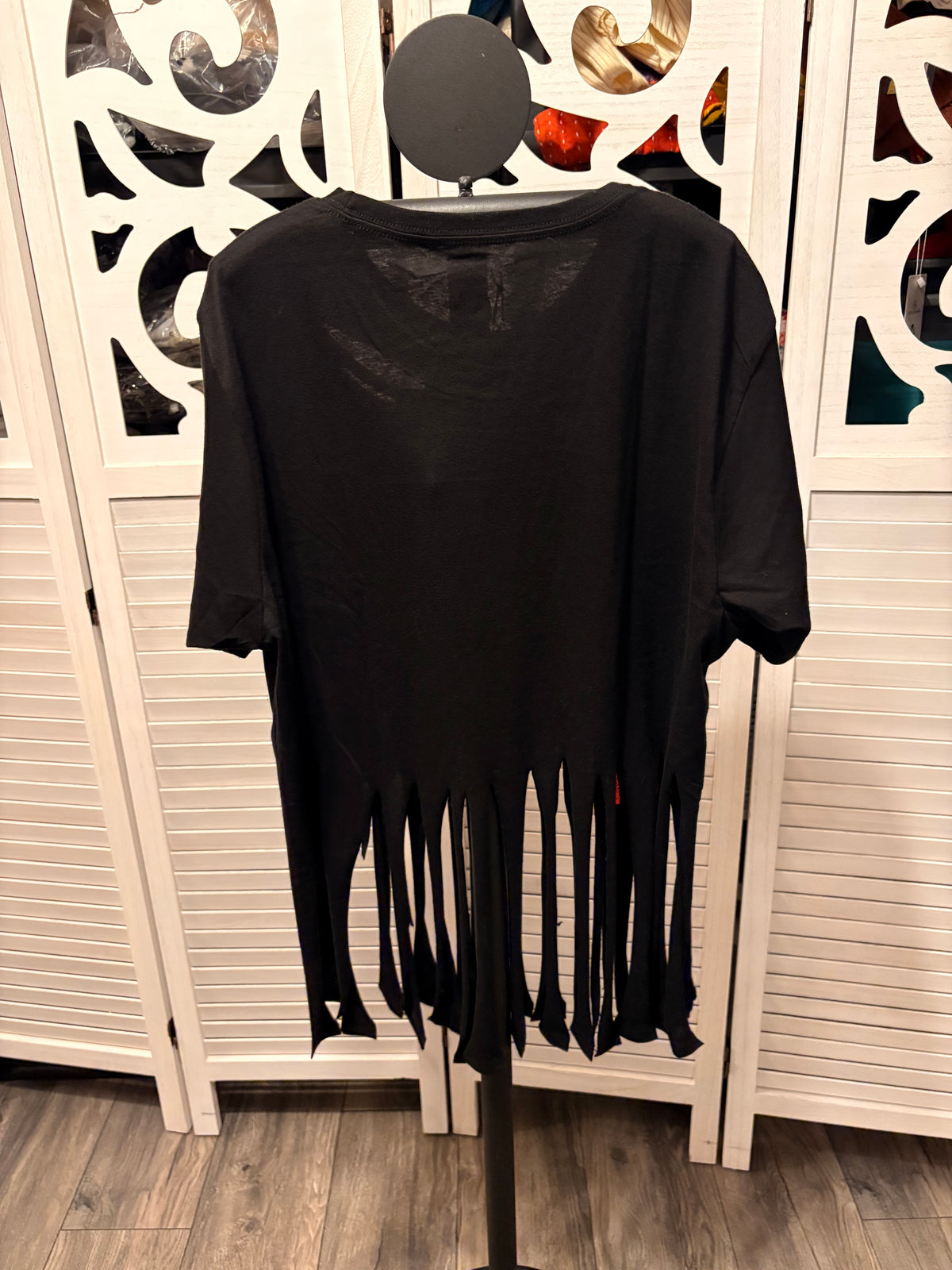 Coming Undone Glam Fringe Tee One Size Fits Small to Large
