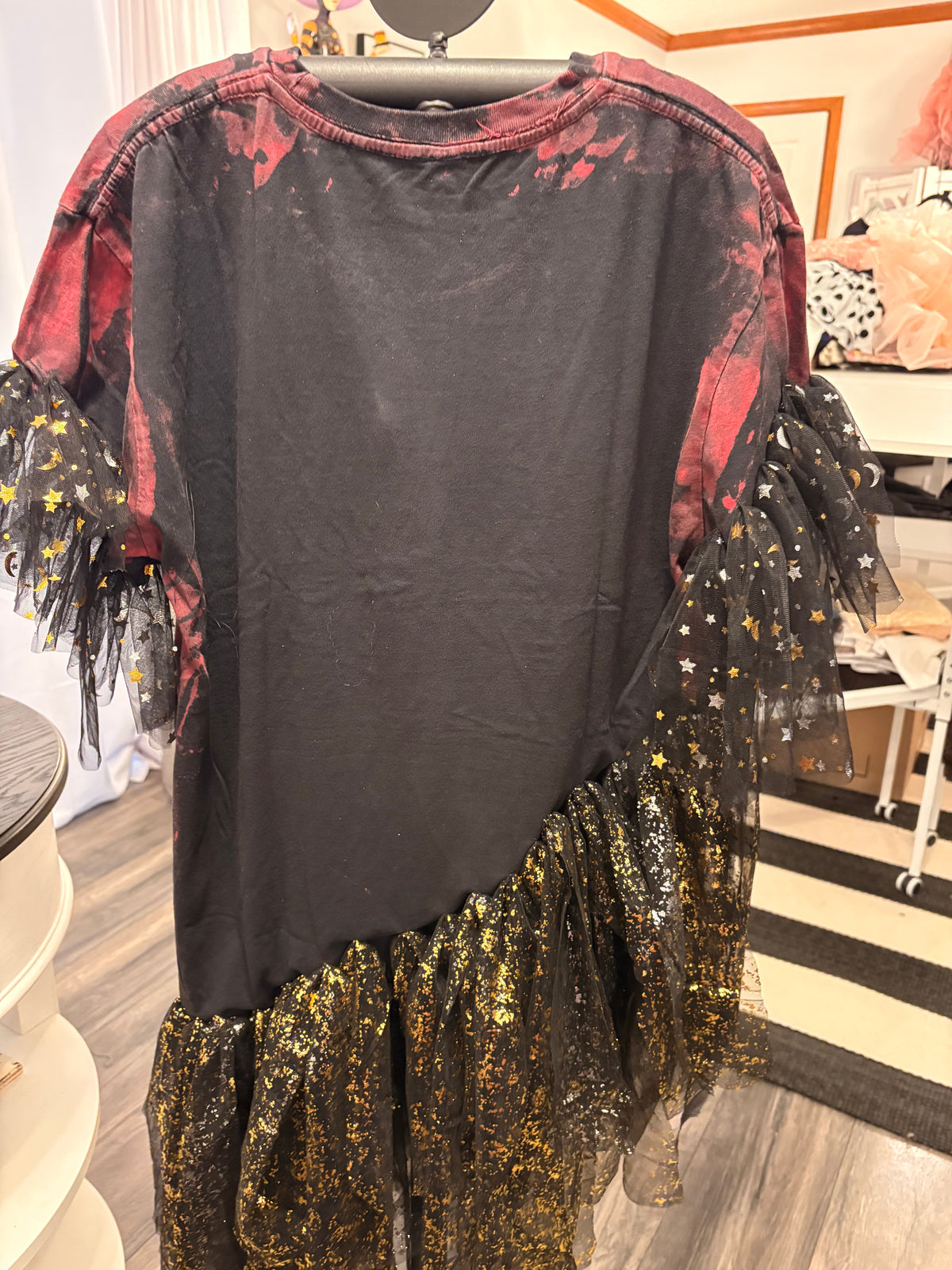 Halloween with Alice Asymmetrical Fringe Tee One Size Fits Small to Large