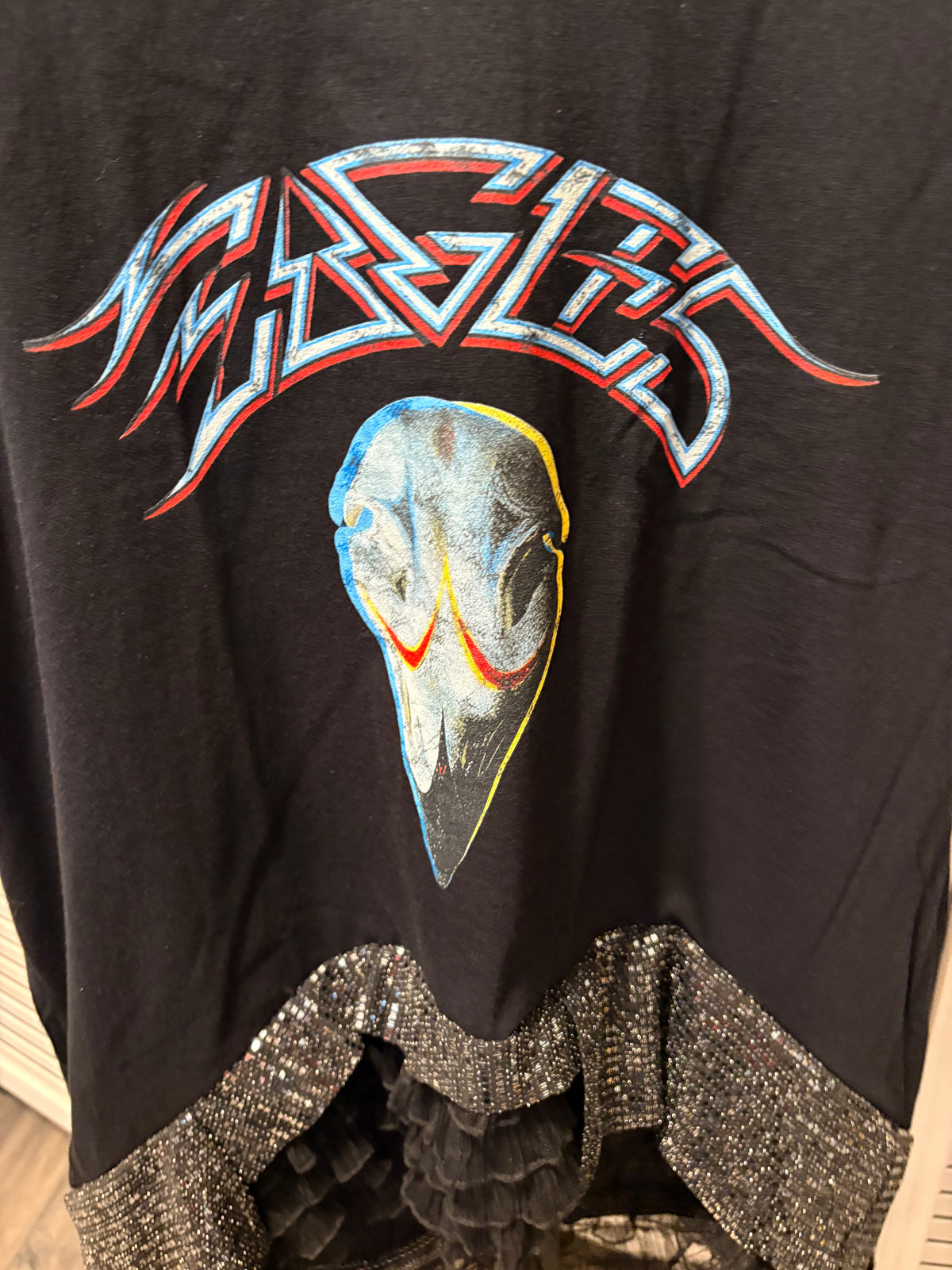 Hotel California Glam Hi/Lo Tee One Size Fits Small to Large