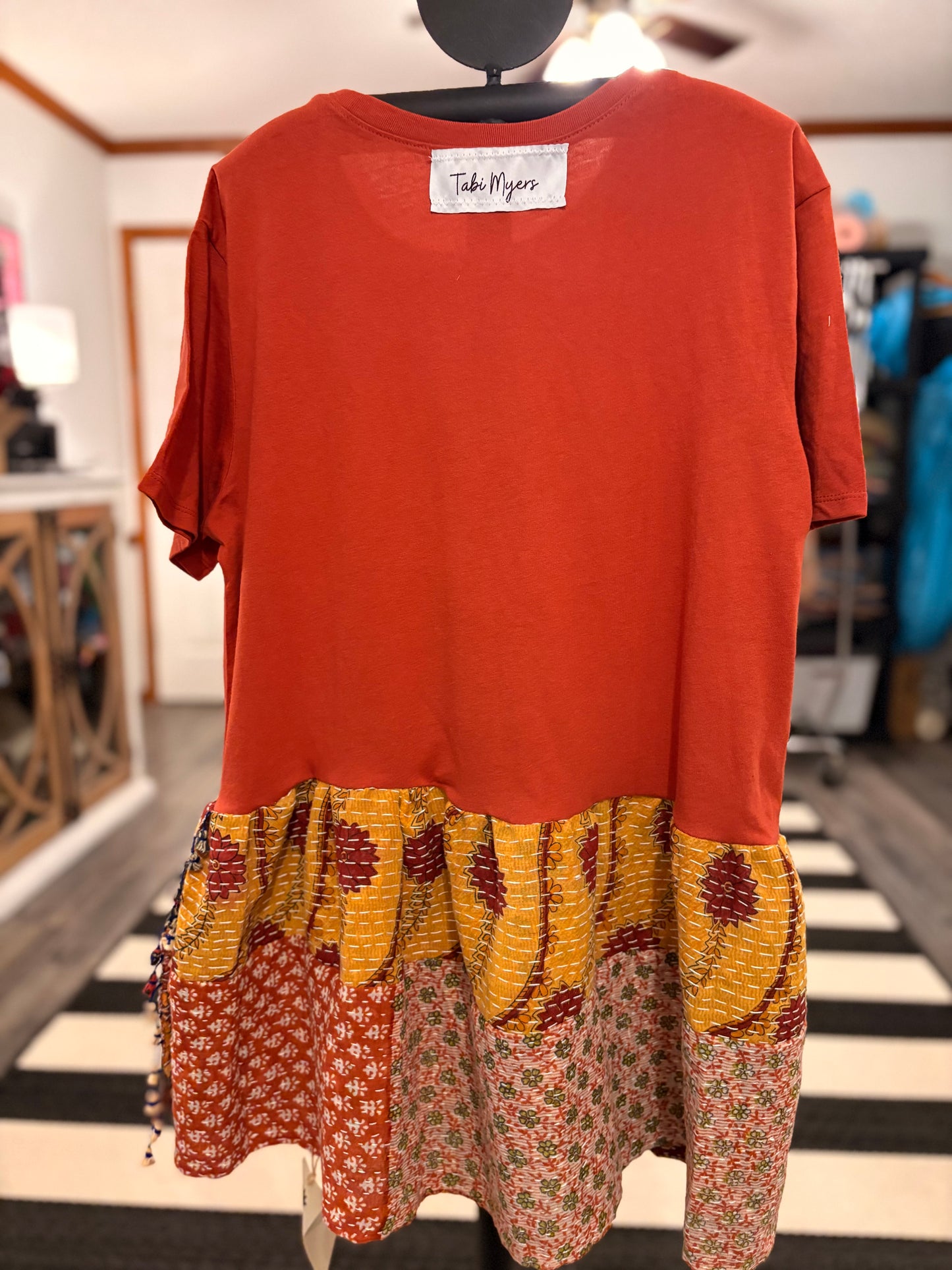 New Mexico Upcycled Tee Dress One Size Fits an XS to Small