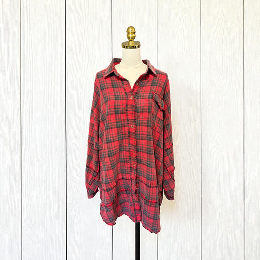 Best Flannel Ever Candied Apple Plus Size