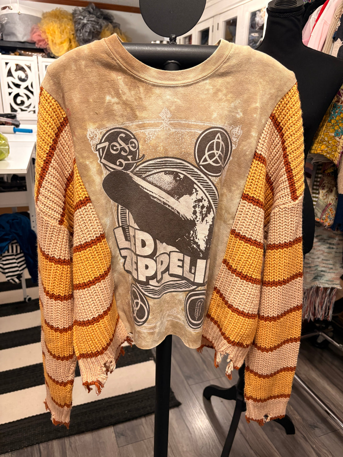 Zeppelin Glam Tee One Size Fits a Small to Large