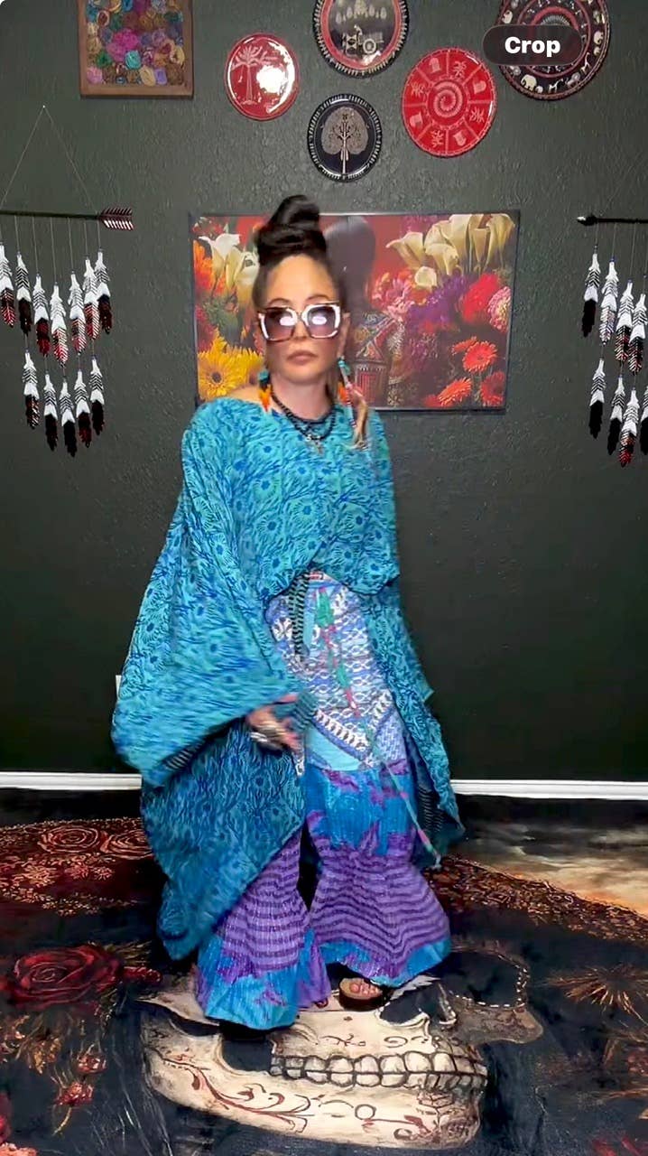 Sundara Split Silk Top 1000-06