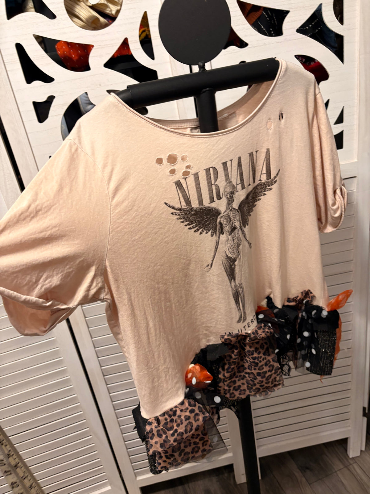 Come As You Are Glam Fringe Tee One Size Fits Small to Large