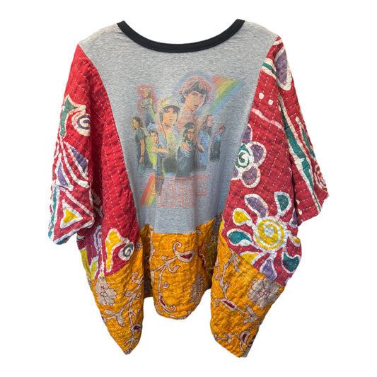 Stranger Things Upcycled Vintage Kantha Top Fits a Small to XXL