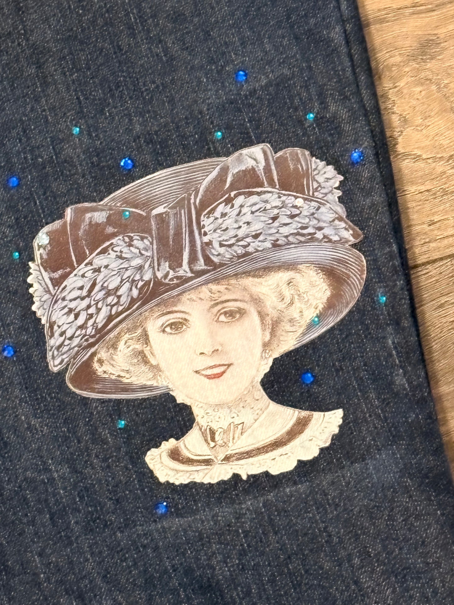 Lady in Blue “Junk” Jeans Size 16