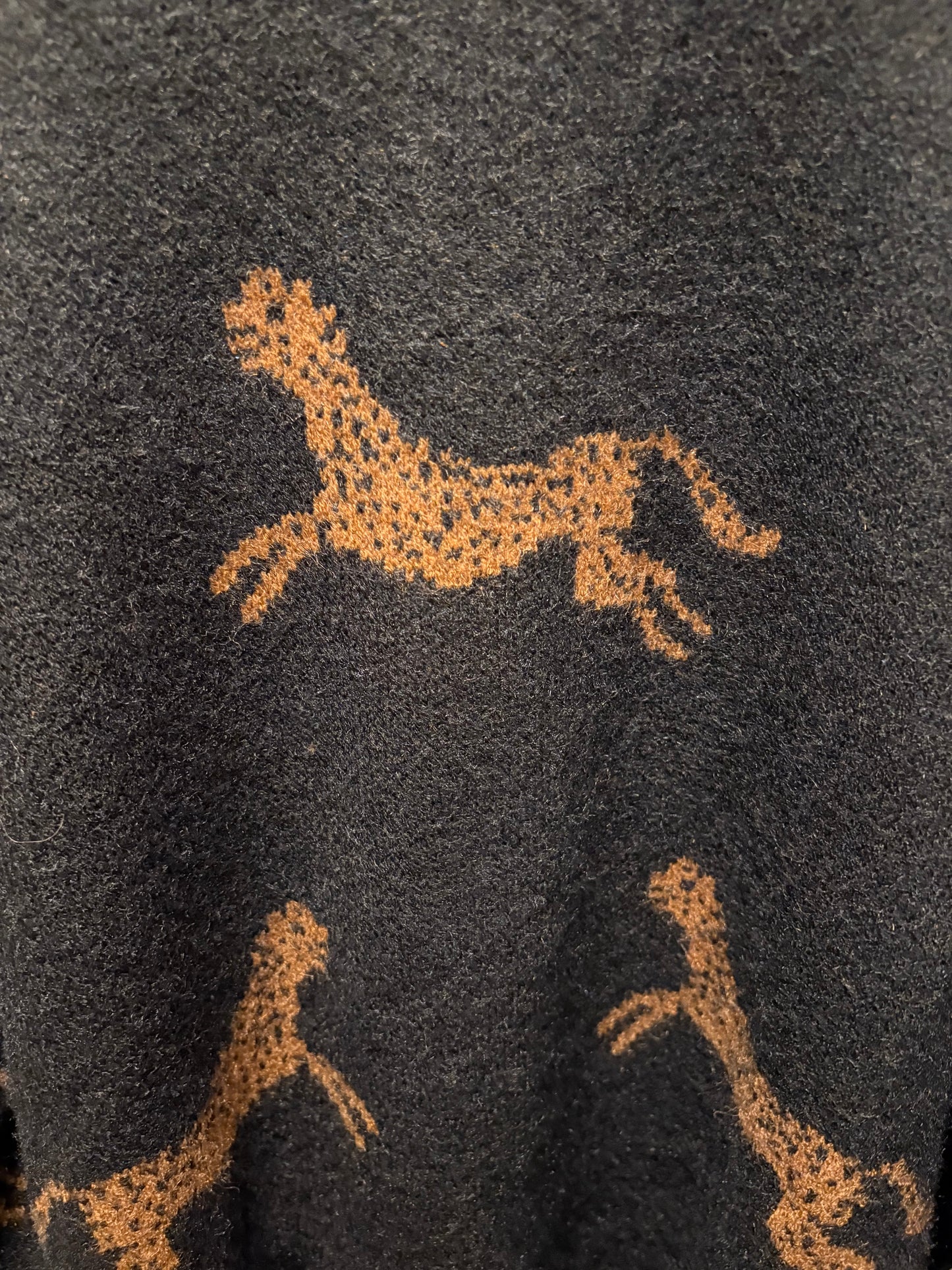 Easel Black Cheetah Sweater Plus Size